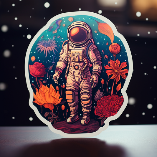 When Astronauts Dream Sticker (Large)