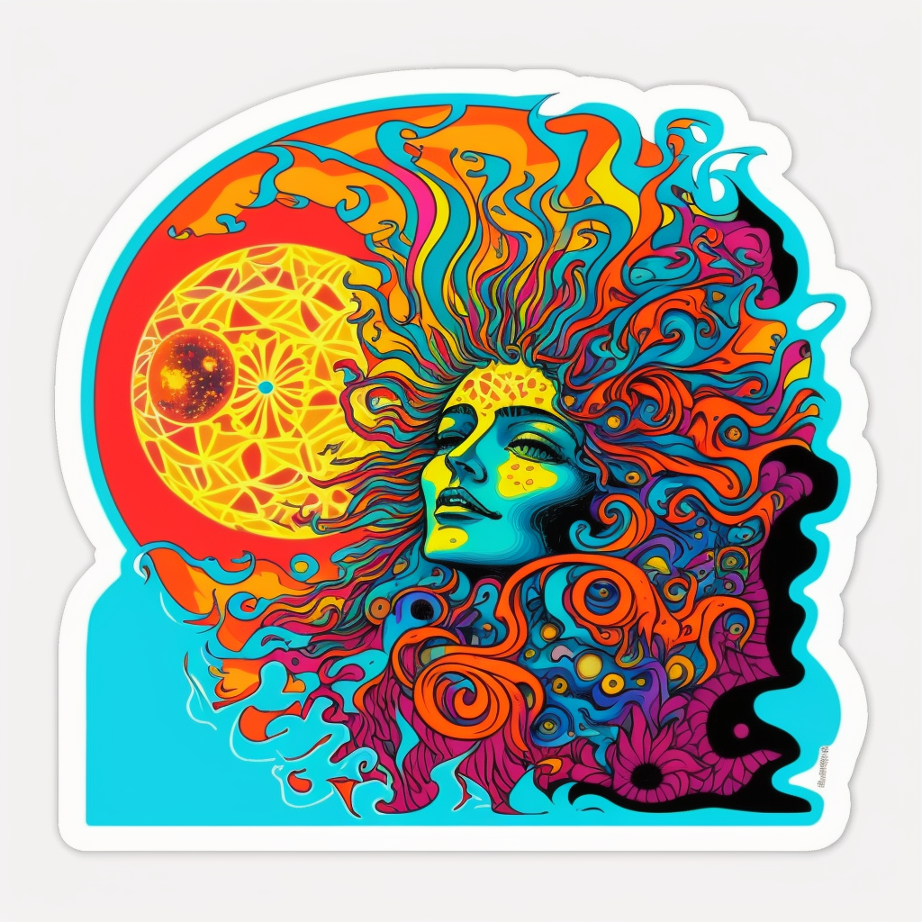 Blue Summer II Sticker (Large)