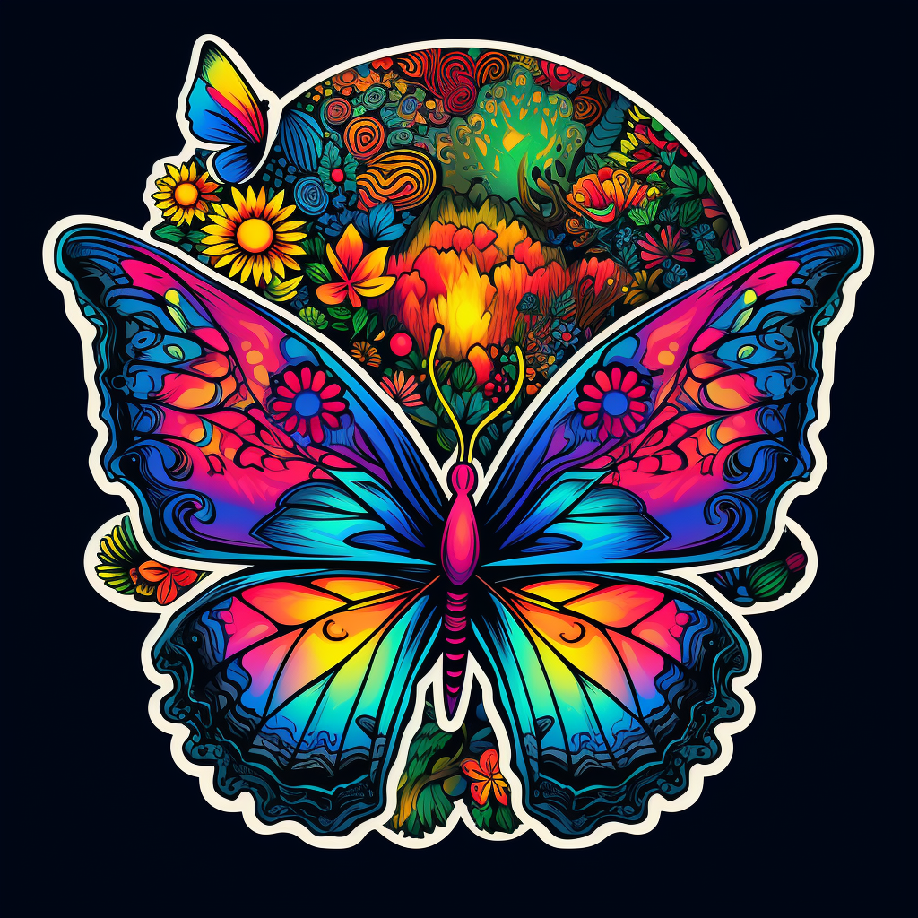 Big Beautiful Butterfly Sticker (Ex Large)
