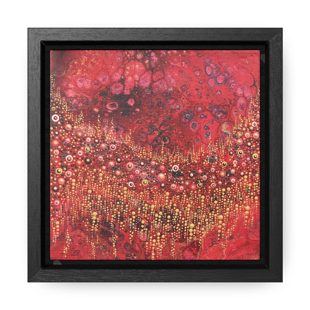 One More Red Nightmare Original Print Gallery Canvas Wraps, Square Frame