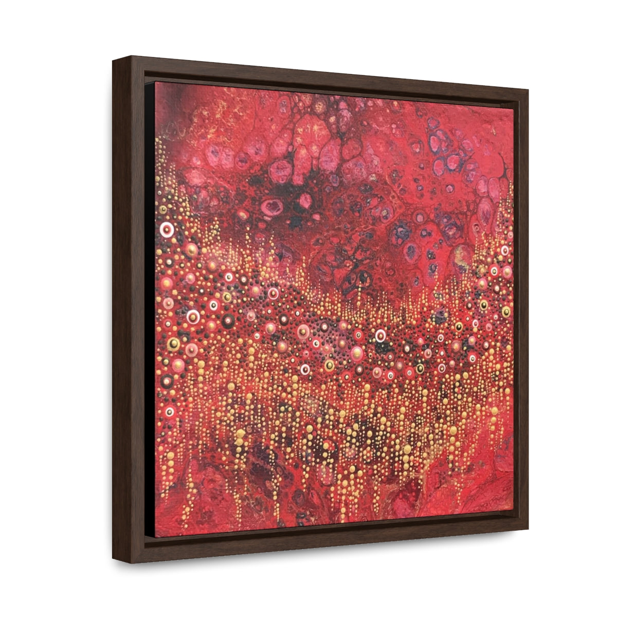 One More Red Nightmare Original Print Gallery Canvas Wraps, Square Frame
